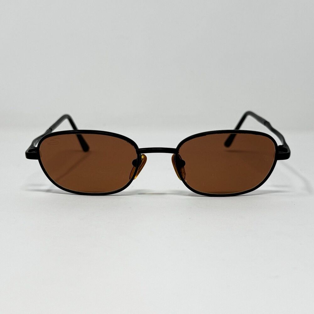 Serengeti 6470 Tradewind Black Drivers Sunglasses Brown Lenses 47-18-145 Vintage